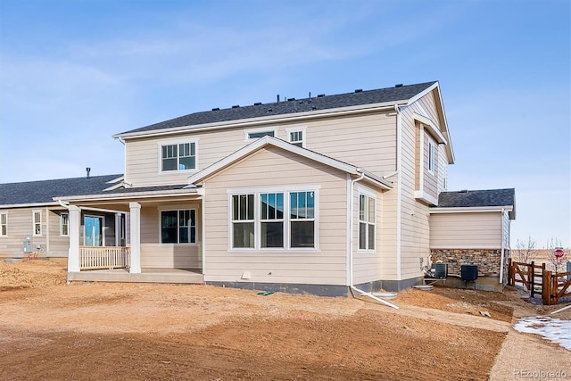 view of rear view of property