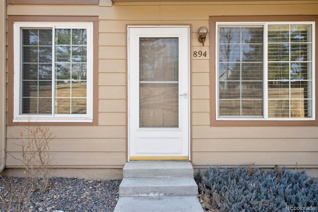 view of property entrance