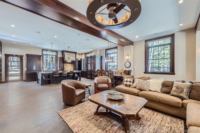 lobby featuring recessed lighting