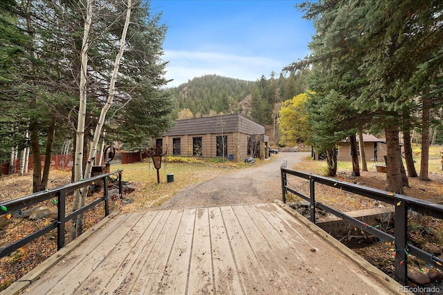 2971 Fall River Rd, Idaho Springs, CO 80452 - deck featuring a view of trees