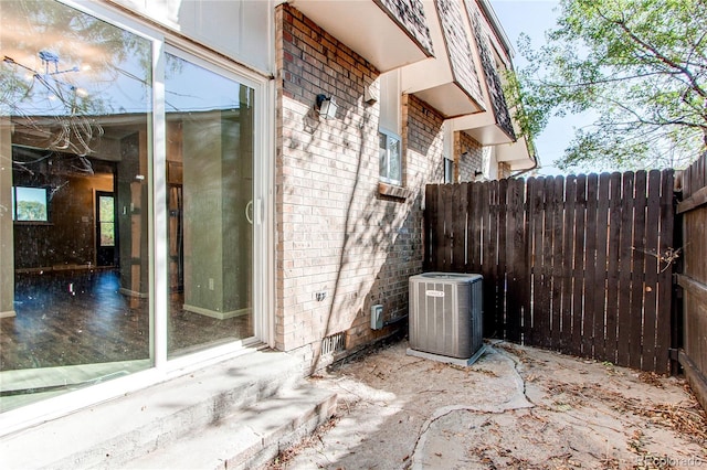 view of patio / terrace featuring cooling unit