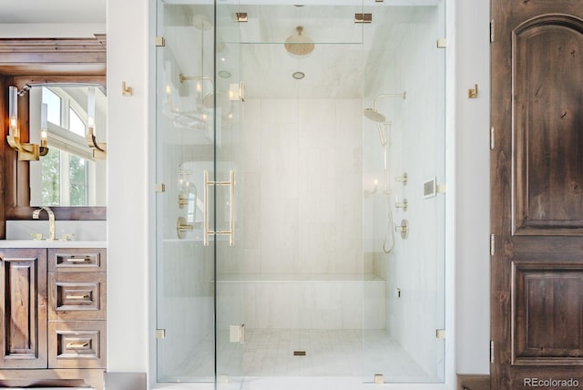 1820 Mallard Dr, Broomfield, CO 80020 - bathroom featuring a stall shower and vanity