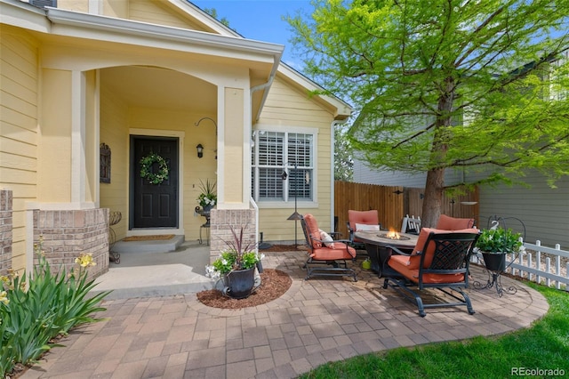 7638 S Hudson Way, Centennial, CO 80122 - view of exterior entry featuring a patio