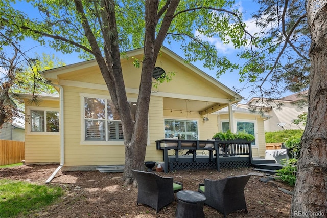 7638 S Hudson Way, Centennial, CO 80122 - back of property featuring a deck