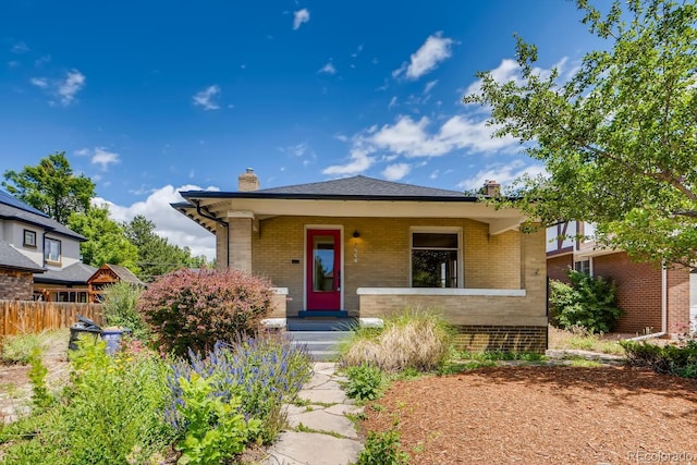 view of bungalow