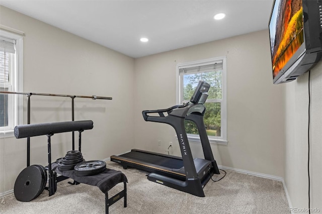 9272 E 108th Ave, Commerce City, CO 80640 - exercise area featuring carpet and recessed lighting