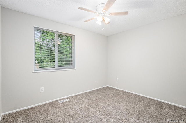 3246 S Nucla St, Aurora, CO 80013 - empty room with carpet, ceiling fan, and a textured ceiling