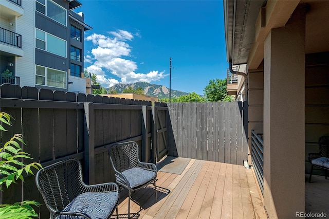 2800 Aurora Ave Unit 121, Boulder, CO 80303 - wooden terrace with a mountain view