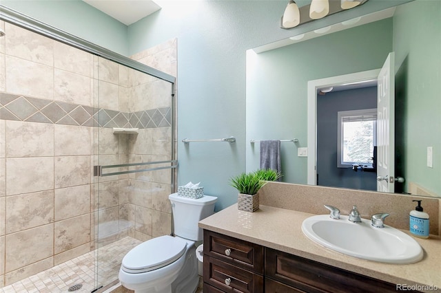 2800 Aurora Ave Unit 121, Boulder, CO 80303 - bathroom featuring vanity and a shower stall