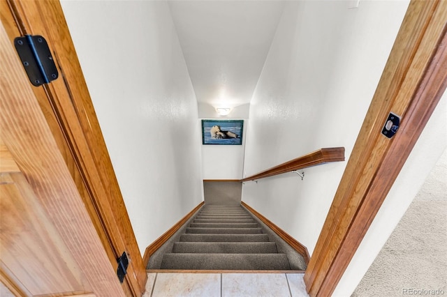 90 Riggs Rd, Westcliffe, CO 81252 - staircase with carpet flooring