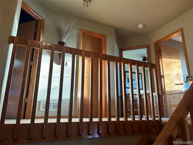 stairs with plenty of natural light