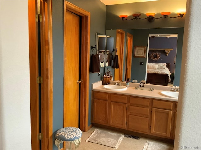 bathroom with vanity