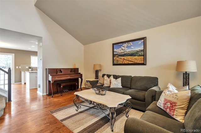 7472 S Memphis St, Aurora, CO 80016 - living room with wood finished floors and baseboards
