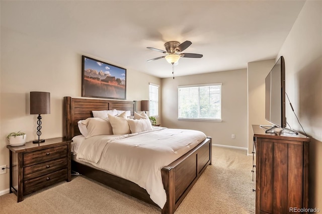 7472 S Memphis St, Aurora, CO 80016 - bedroom featuring light colored carpet, baseboards, and a ceiling fan