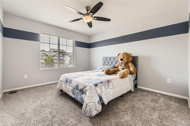 7360 S Old Hammer Way, Aurora, CO 80016 - carpeted bedroom featuring baseboards and a ceiling fan
