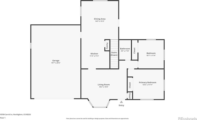 10769 Carrol Ln, Northglenn, CO 80233 - floor plan / room layout