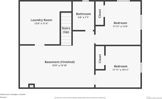 10769 Carrol Ln, Northglenn, CO 80233 - floor plan / room layout