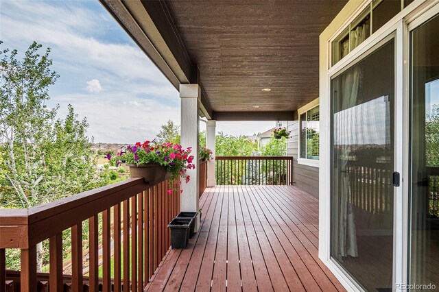10272 Greenfield Cir, Parker, CO 80134 - view of wooden deck