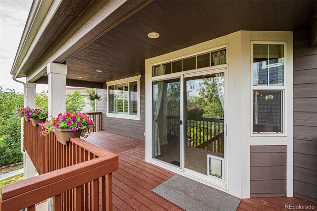 10272 Greenfield Cir, Parker, CO 80134 - view of wooden porch