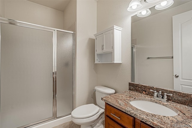 10272 Greenfield Cir, Parker, CO 80134 - full bath with toilet, vanity, and a shower stall