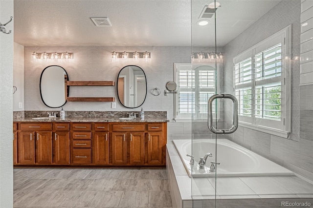 10272 Greenfield Cir, Parker, CO 80134 - full bath with a garden tub and double vanity