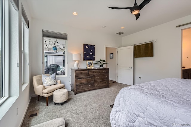 11253 Moondance Trl, Littleton, CO 80125 - bedroom featuring carpet, recessed lighting, and ceiling fan