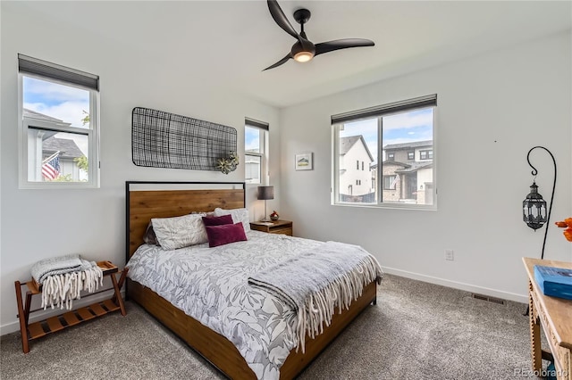 11253 Moondance Trl, Littleton, CO 80125 - bedroom with carpet floors, baseboards, and ceiling fan