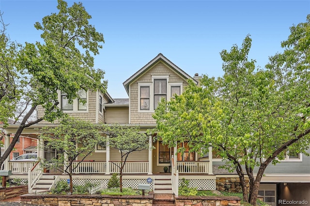 753 Pearl St, Boulder, CO 80302 - view of front of property featuring covered porch