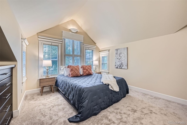 753 Pearl St, Boulder, CO 80302 - bedroom with lofted ceiling, baseboards, and carpet