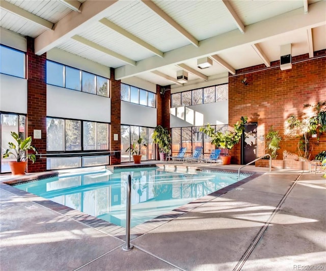 view of pool with a patio