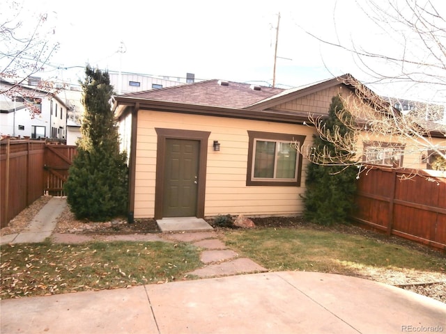 view of rear view of property