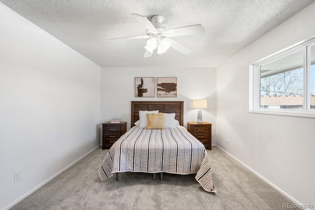12648 W Virginia Ave, Lakewood, CO 80228 - bedroom with a ceiling fan, a textured ceiling, and carpet