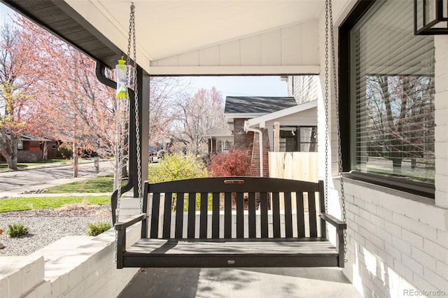 exterior space featuring a porch