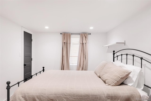 bedroom featuring recessed lighting