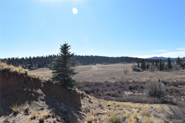 view of nature with a rural view