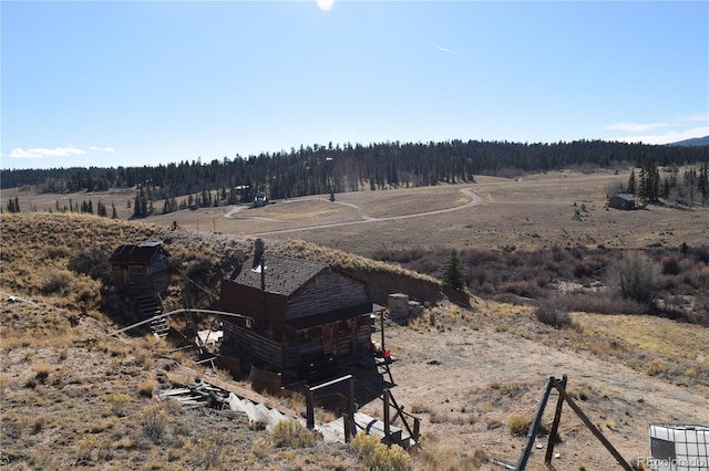 exterior space featuring a rural view