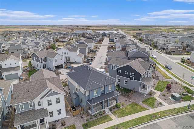 drone / aerial view featuring a residential view