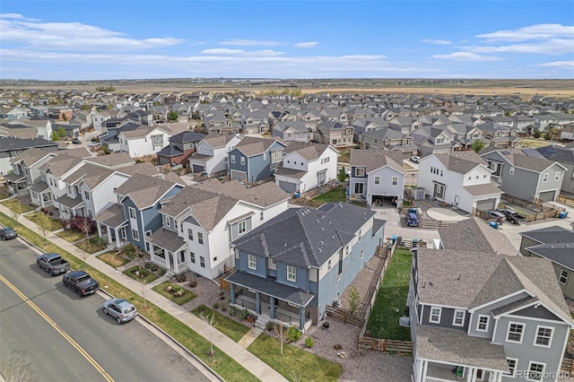 bird's eye view featuring a residential view