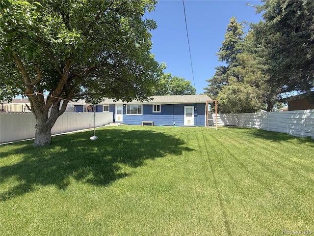 556 M Ave, Limon, CO 80828 - rear view of house featuring a fenced backyard