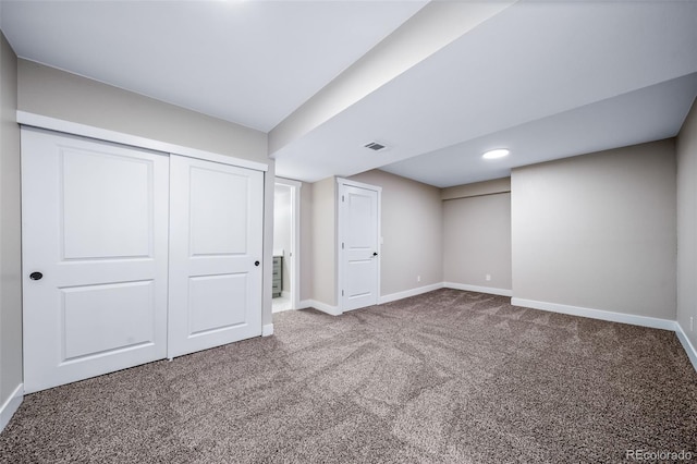 4064 S Olathe Ct, Aurora, CO 80013 - finished below grade area featuring carpet and recessed lighting