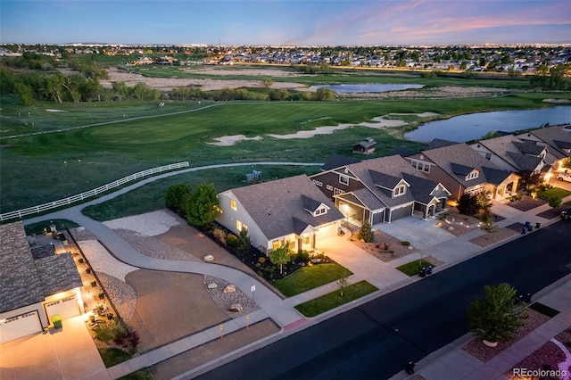 19688 E 52nd Ave, Denver, CO 80249 - aerial perspective of suburban area with a large body of water and a golf club