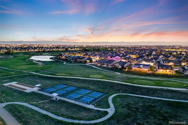 19688 E 52nd Ave, Denver, CO 80249 - aerial view of residential area with a mountainous background