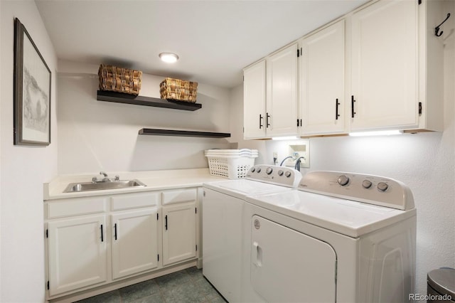 16268 E Belleview Dr, Centennial, CO 80015 - laundry room featuring washer and clothes dryer and cabinet space