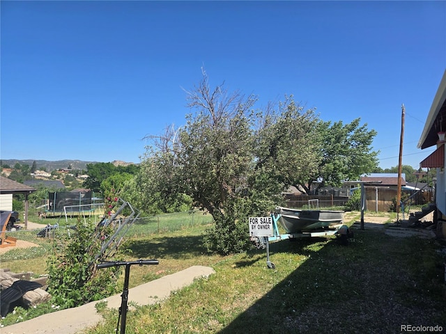 1215 E 7th St, Trinidad, CO 81082 - view of yard with a trampoline