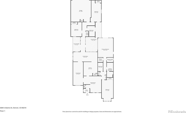 2684 S Adams St, Denver, CO 80210 - room layout