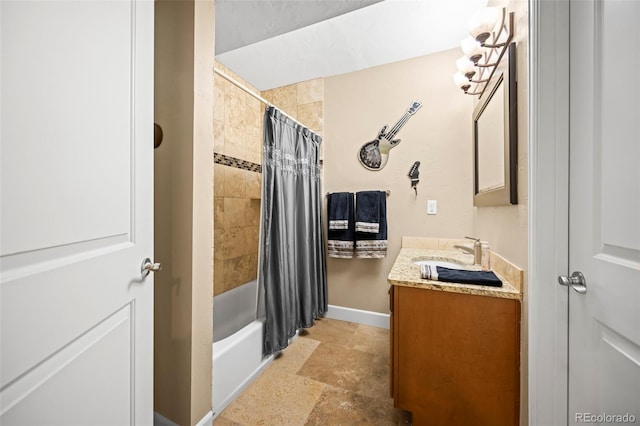 7717 S Grape Ct, Centennial, CO 80122 - bathroom with vanity and shower / bath combo