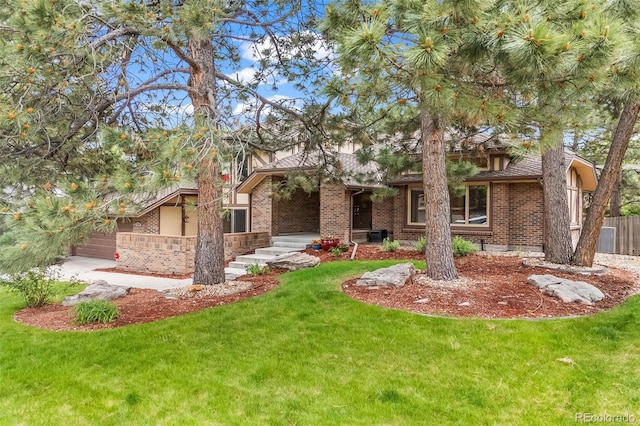 7717 S Grape Ct, Centennial, CO 80122 - mid-century modern home with brick siding