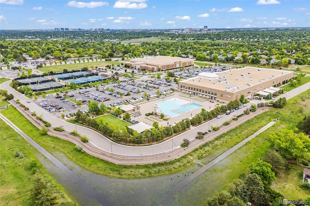 7717 S Grape Ct, Centennial, CO 80122 - view of urban area featuring a pool and a tree filled landscape