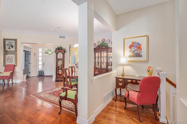 16929 W 63rd Ln, Golden, CO 80403 - office featuring wood finished floors and crown molding