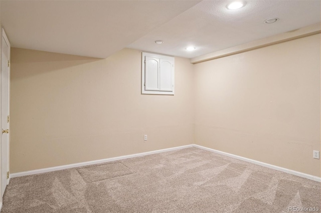 20396 E Berry Pl, Centennial, CO 80015 - finished basement featuring carpet flooring and recessed lighting
